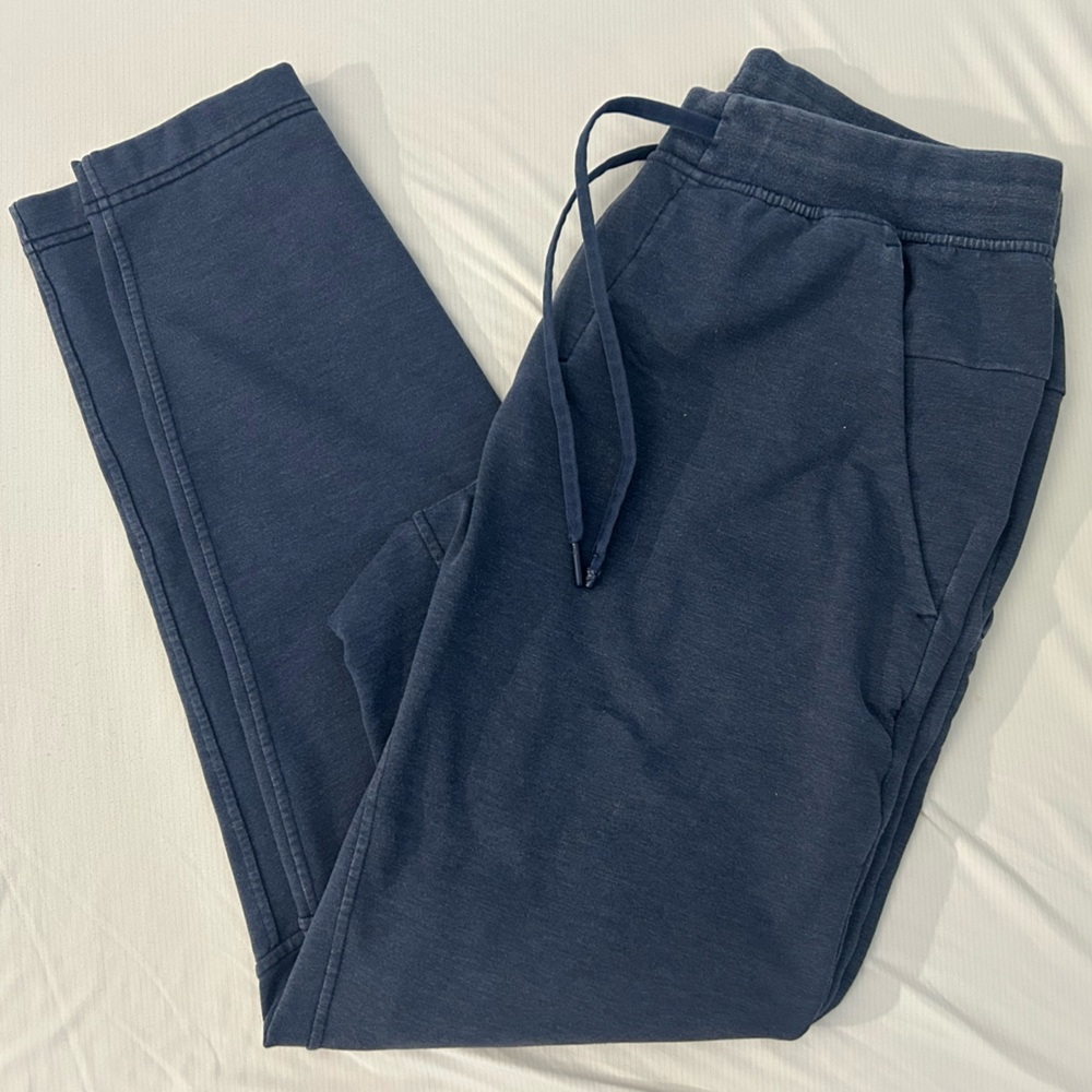 Lululemon Men's Heather Navy Blue City Sweat Joggers Large